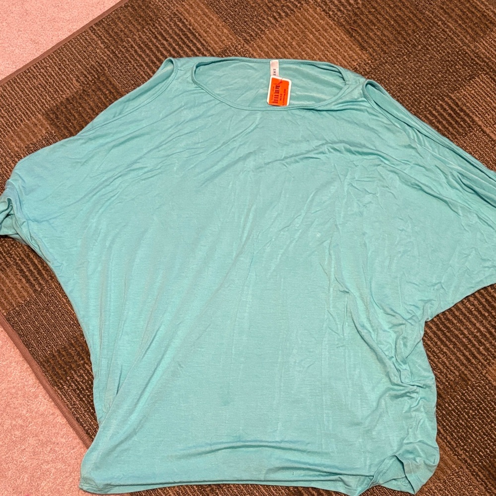Women’s Teal Loose-Fit Top